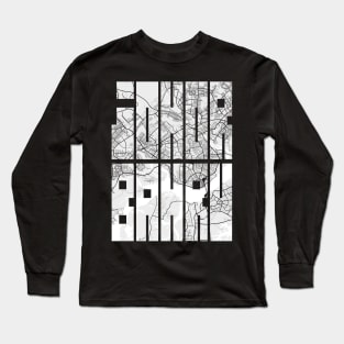 Johor Bahru, Malaysia City Map Typography - Light Long Sleeve T-Shirt